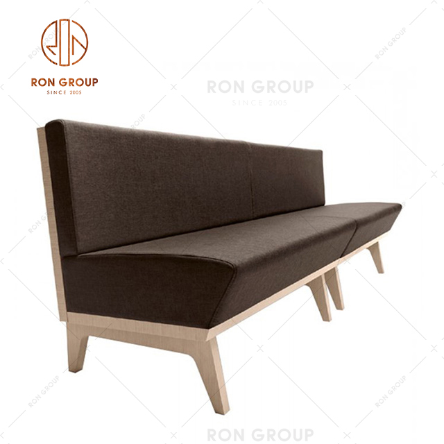 High quality customize restaurant furniture wit fabric surface for hotel in-house lounge booth sofa