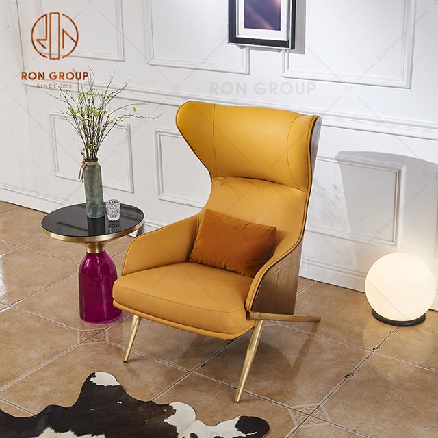 Light Luxury Single Sofa Chair Nordic Modern High Back Living Room Leisure Chair