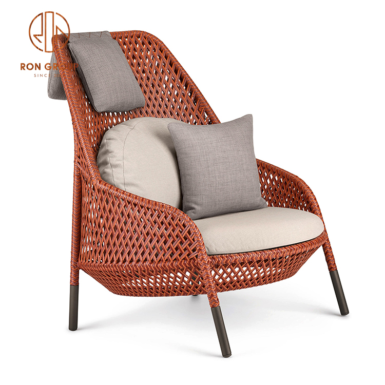 Modern Simple Outdoor Antique Restaurant Furniture Garden Rattan Table Chair Patio Set