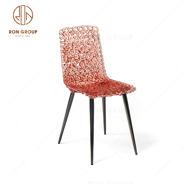 RNF09-2 Pink Color Arcylic Crystal Fit Chair