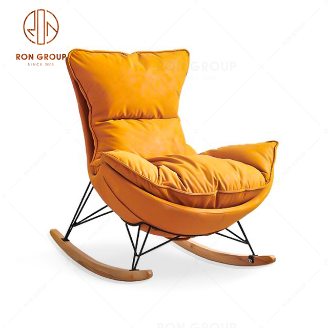 China Factory Outlet Fabric Leisure Chair Living Room Leisure Rocking Chair