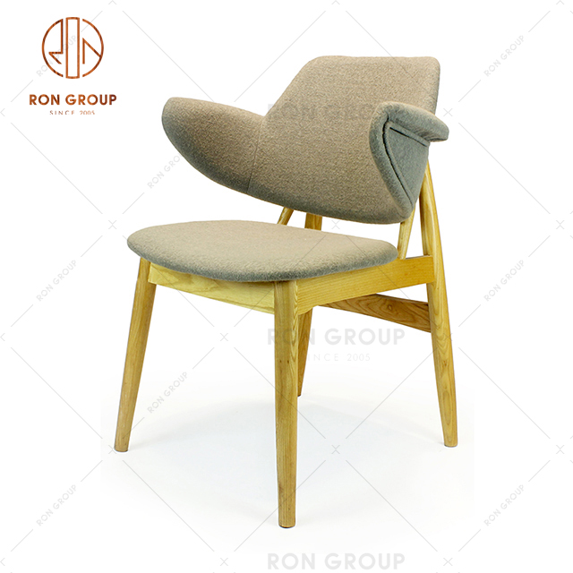 Commercial Modern Style Leisure Chair Restaurant Chair Wooden Dining Chair For Hotel