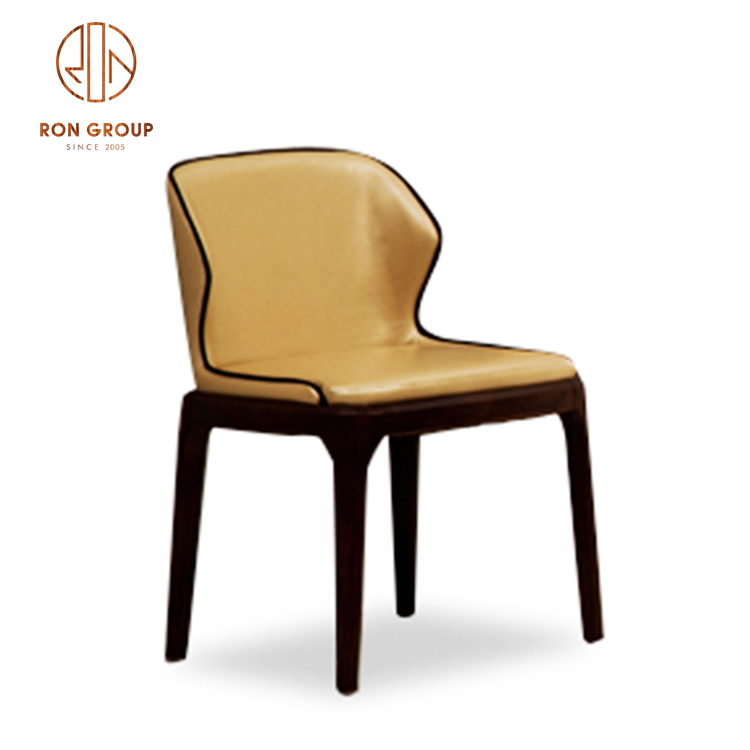 China Factory Supplied Hotel and Restaurant Used Leather Leisure Chair