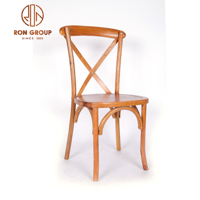 2021 Popular restaurant furniture moisture-proof durable solid wood wedding chair