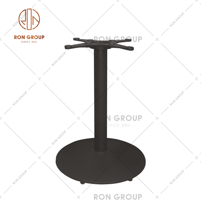 High Quality Coffee Shop Furniture Fitting Set Bar Table Metal Pedestal