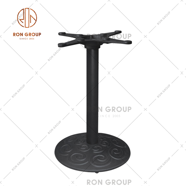 Professional manufacture Table Furniture Parts Black Steel Dining Table Base For Coffee Table