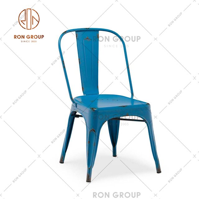 Chain Restaurant Furniture Chair Metal Dining Chair For Coffee Shop