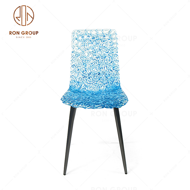 RNF09-2 Blue Color Arcylic Crystal Fit Chair