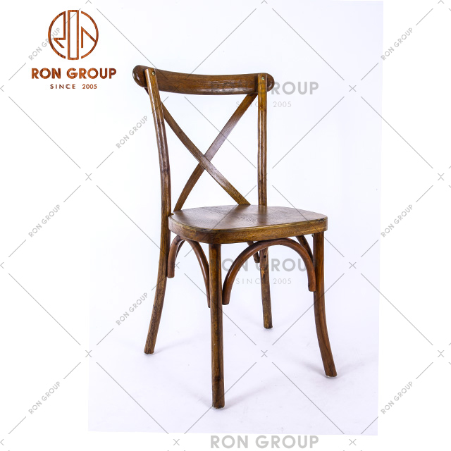 Color optional oak wooden chair restaurant furniture with three years warranty