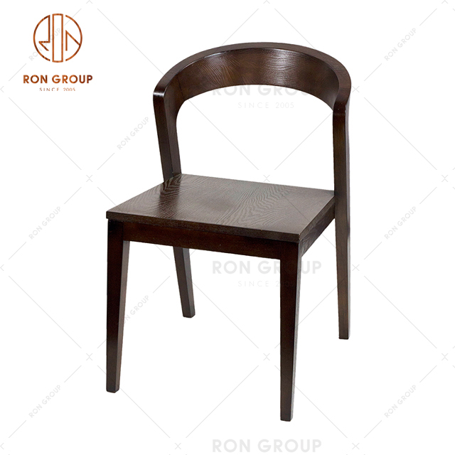 Wholesale Popular New Classic Ash Wood Dining Chair for Restaurant Coffee Shop Furniture