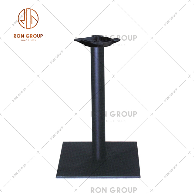 Hot Sale Metal Bar Table Leg Black Powder Coat Pedestal For Coffee Table