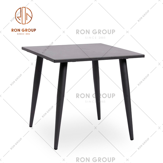 Cheap Price Outdoor Dining Table Coffee Table Metal Table Patio Table