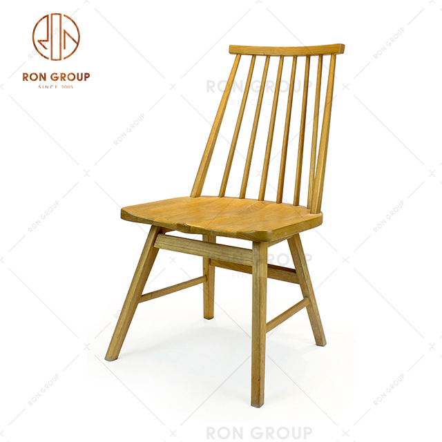 Wholesale Restaurant Furniture Solid  Wooden Stackable Chair For Restaurant Hotel Bistro