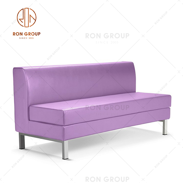 New Design Customized Restaurant Booth Sofa Set With Metal Frame For Cafe & Bar & Club