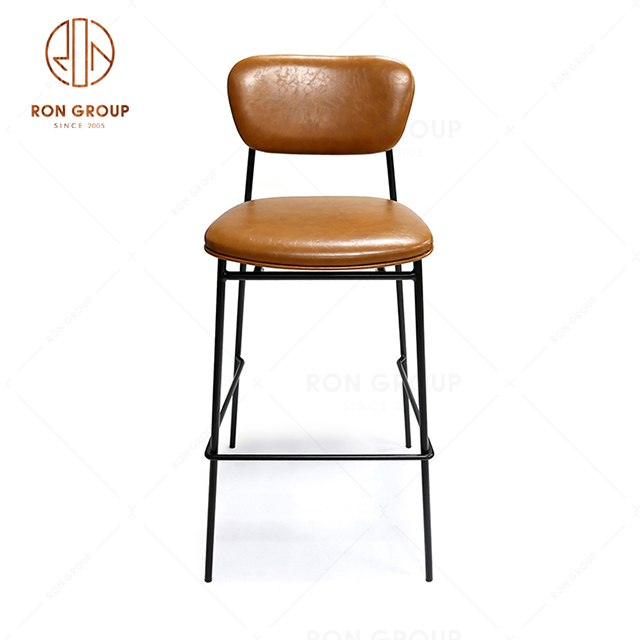 Chain Restaurant Dining Furniture Coffee Shop Bar Chair Metal Dining Chair For Hotel 